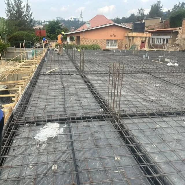 Slab reinforcement and formwork on a MISH construction site, shared on Instagram